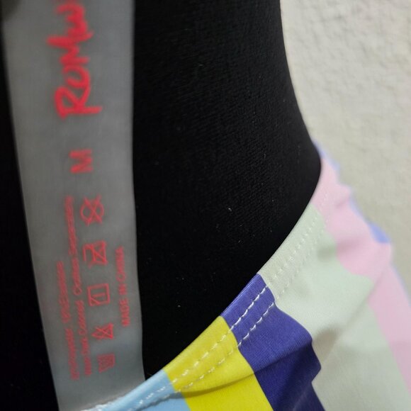 Striped Multi-Colored Bikini Set By Romwe - Size M - Picture 4 of 4